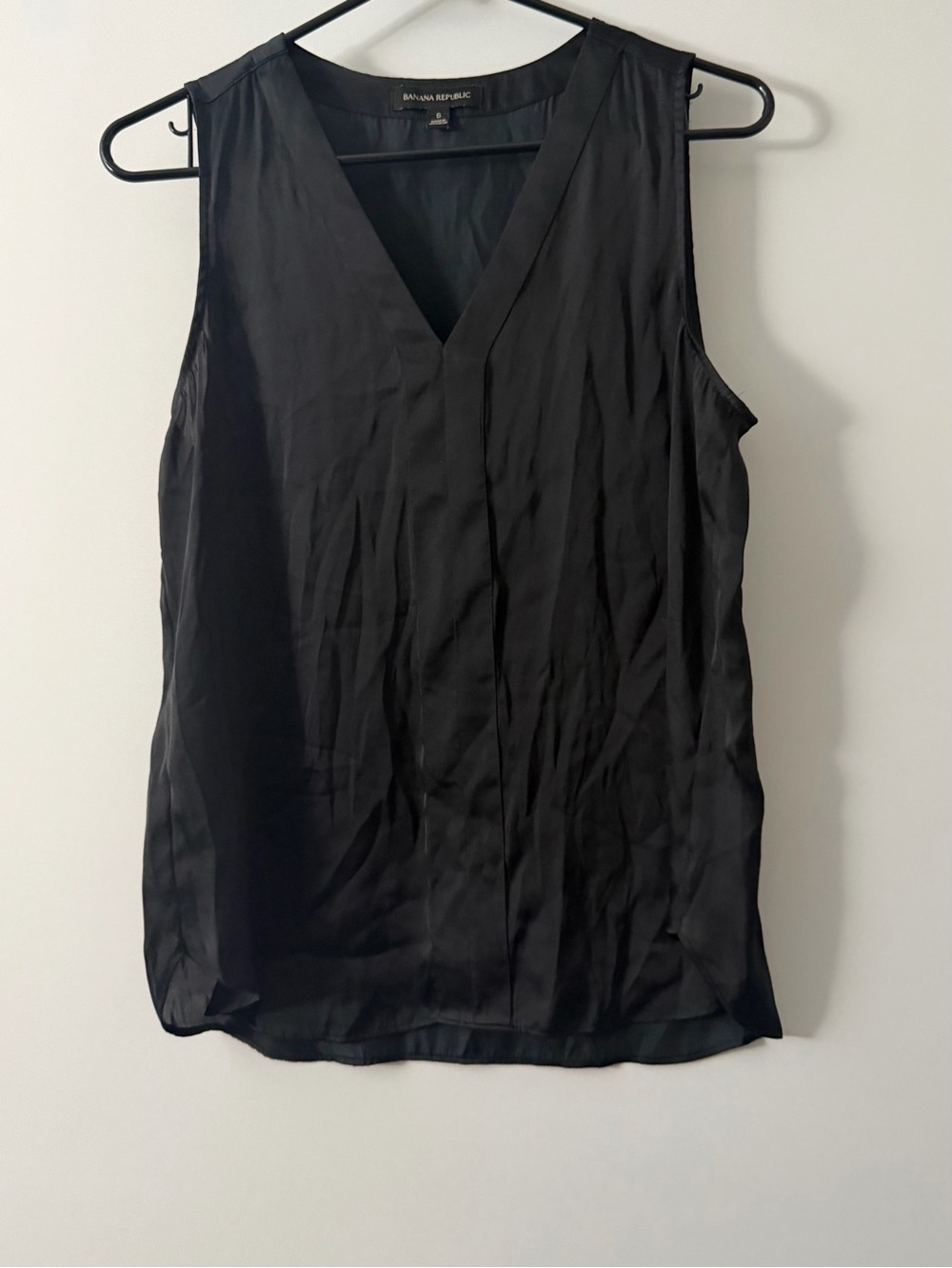 Banana Republic Size Small Women's Tank Top Lightweight Sheer Black Used